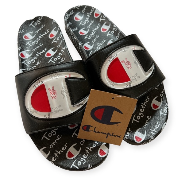 CHAMPION | IPO Together Slide in Black/White - Picture 2 of 4